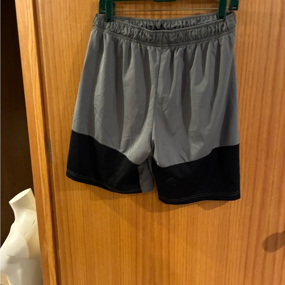Nike Kids Gray and Black Shorts - Picture 3 of 4